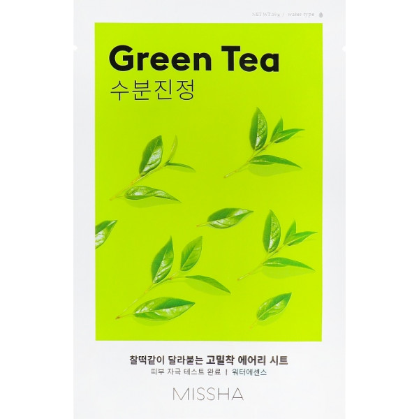 Фото - Маска для лица Missha Airy Fit Sheet Mask Green Tea 19 г (8809581454729)