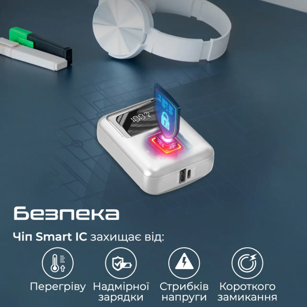 Фото - Уцінка - Батарея мобільна Promate 10000mAh (powerpod-10.white)