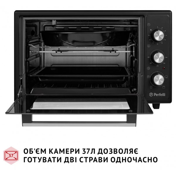 Фото - Піч електрична Perfelli MIRAGE 37 BLACK