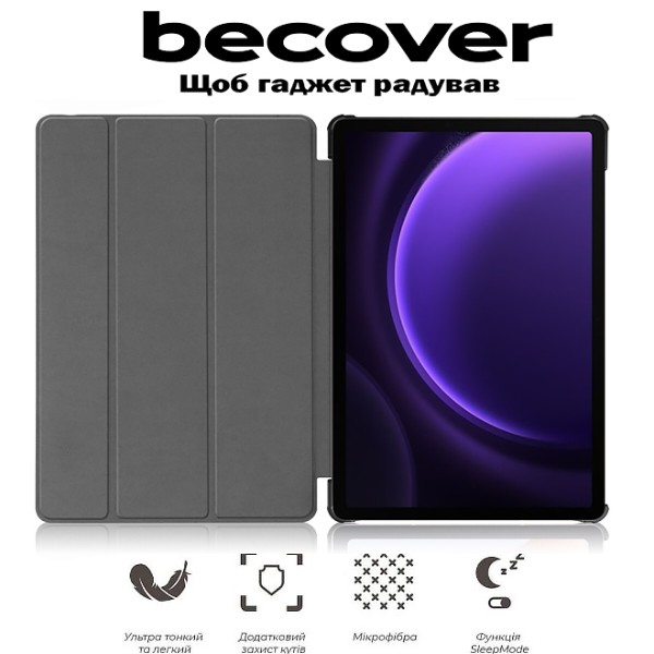 Фото - Чохол для планшету BeCover Smart Case for Samsung Galaxy Tab S9 (SM-X710/SM-X716)/S9 FE (SM-X510/SM-X516B) 11.0" Black Rose (715922)