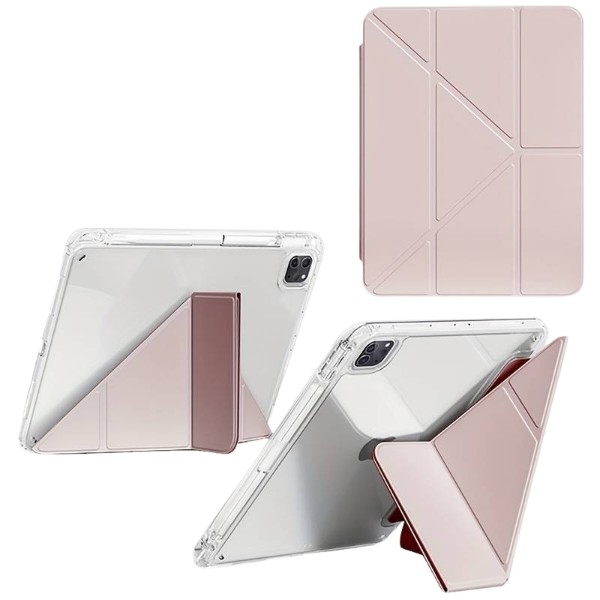 Фото - Чохол для планшета BeCover Ultra Slim Origami Transparent for Apple iPad Pro 11" M5 2025 Pink (715956)