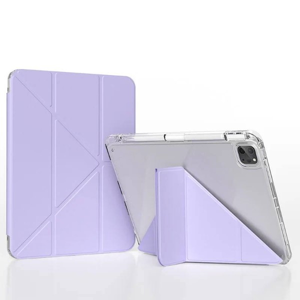 Фото - Чохол для планшета BeCover Ultra Slim Origami Transparent for Apple iPad Pro 11" M5 2025 Purple (715957)