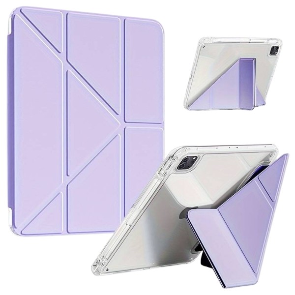 Фото - Чохол для планшета BeCover Ultra Slim Origami Transparent for Apple iPad Pro 11" M5 2025 Purple (715957)