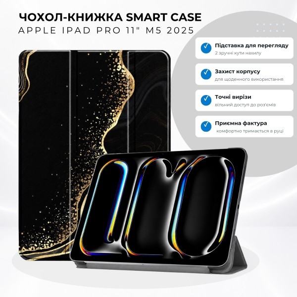 Фото - Чохол для планшета BeCover Smart Case for Apple iPad Pro 11" M5 2025 Black Abstraction (715971)