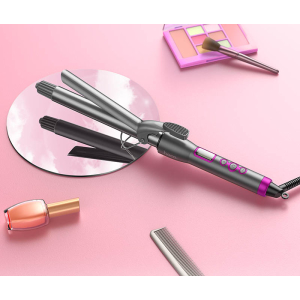 Фото - Плойка HOCO HP43 Electric manual curling iron with digital display(EU) Gray (6942007631655)