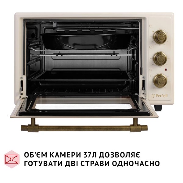 Фото - Печь электрическая Perfelli LAGGIO 37 IVORY RETRO
