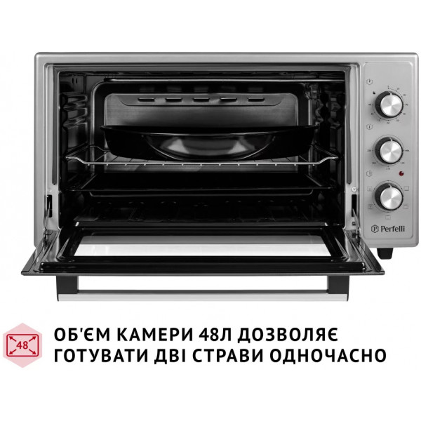 Фото - Печь электрическая Perfelli TRIMO 48 GREY
