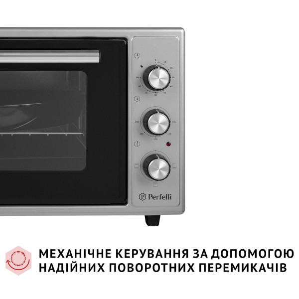 Фото - Печь электрическая Perfelli CLASSIC 37 GREY
