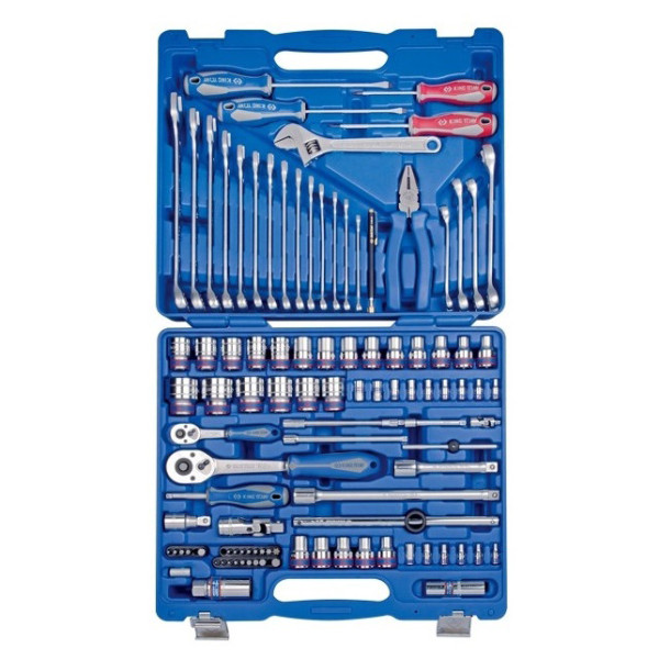 Фото - Набір інструментів KING TONY 1/4"+1/2" 103 шт. в пластиковому кейсі (7003MR)