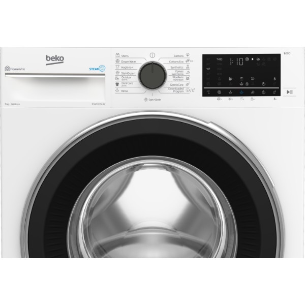Фото - Комплект техники Beko Стиральная машина с фронтальной загрузкой + Сушильная машина + Комплект креплений для установки в колонну Beko B3WFU5943W + B5T69233 + NPSKW