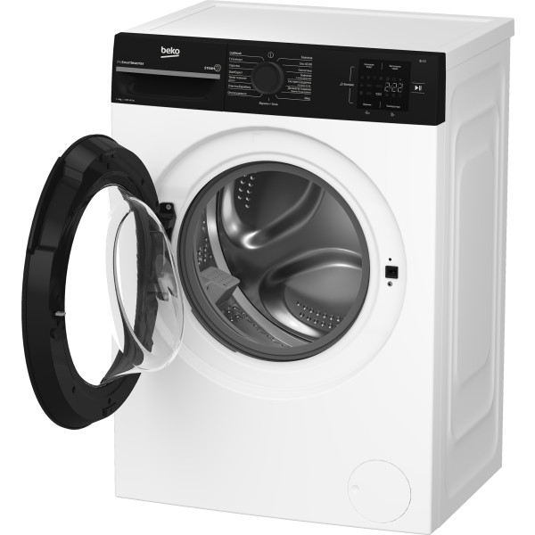 Фото - Комплект техніки Beko Пральна машина з фронтальним завантаженням + Сушильна машина + Комплект кріплень для встановлення в колону Beko BM1WFSU36233WPBB + BM3T37239WB + NPSKW