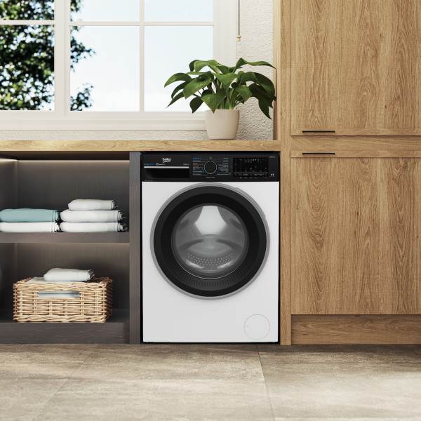 Фото - Комплект техники Beko Стиральная машина с фронтальной загрузкой + Сушильная машина Beko B5WFU69415WPBB + B5T69233