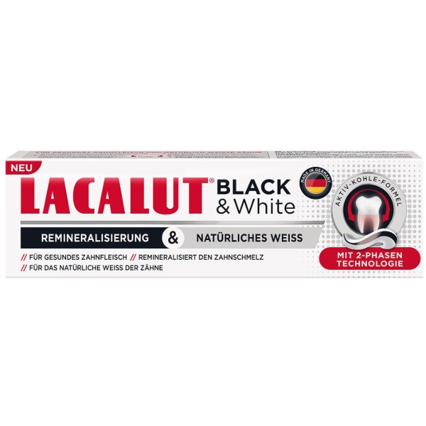 Фото - Зубная паста Lacalut Black&White 75 мл (4016369546215)