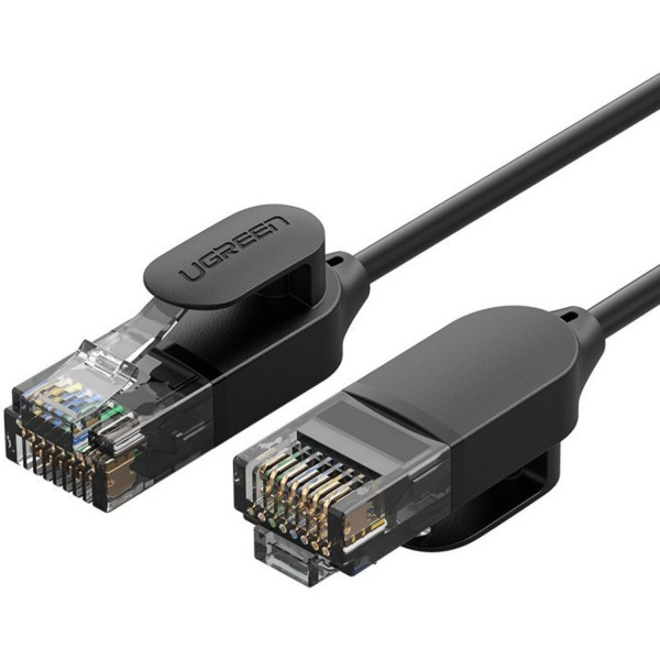 Фото - Кабель патч-корд UGREEN NW122 CAT 6A Pure Copper Ethernet Cable OD2.8 1m Black (70332)