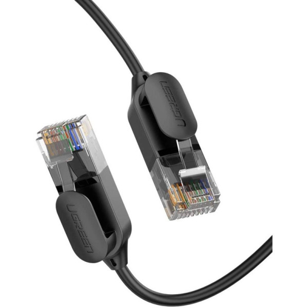 Фото - Кабель патч-корд UGREEN NW122 CAT 6A Pure Copper Ethernet Cable OD2.8 1.5m Black (70333)