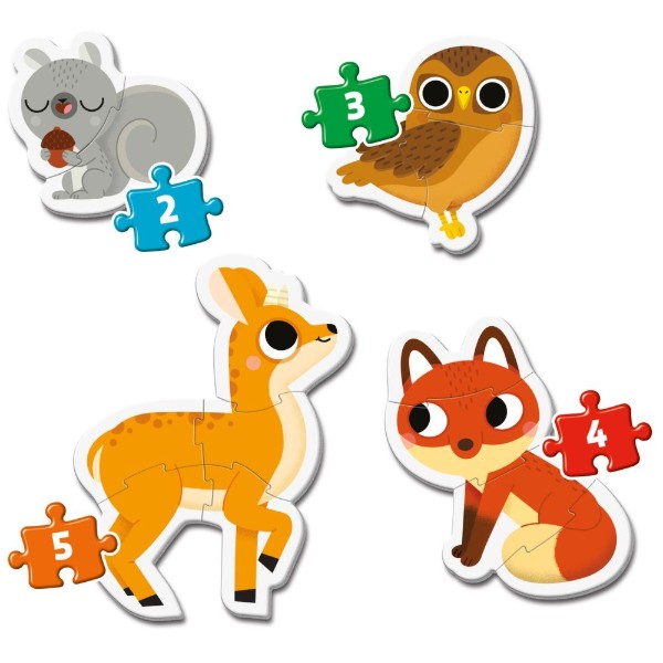 Фото - Пазлы (до 2 лет) Clementoni Forest Animals серия My First Puzzles (20814)