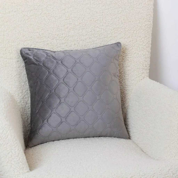 Фото - Подушка декоративна ТЕП VELURE 40х40 см Dark Grey NEW (3-00437_34059)