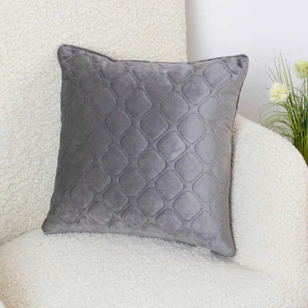 Фото - Подушка декоративна ТЕП VELURE 40х40 см Dark Grey NEW (3-00437_34059)