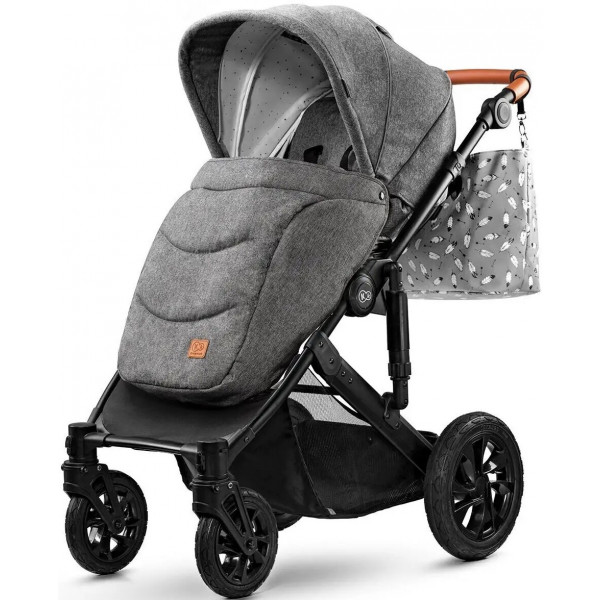 Фото - Коляска универсальная 2 в 1 Kinderkraft Prime Gray + MommyBag (KKWPRIMGRMB200)