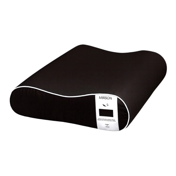 Фото - Подушка ортопедична MirSon №7048 Elite Delicate satin Black Pearl 490х320х105