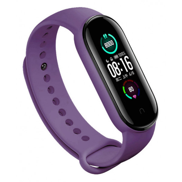 Фото - Ремешок для фитнес-браслета BeCover for Xiaomi Mi Smart Band 5 Purple (705070)