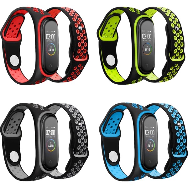 Фото - Ремешок для фитнес-браслета BeCover Nike Style for Xiaomi Mi Smart Band 5 комплект 4 шт. (705334)