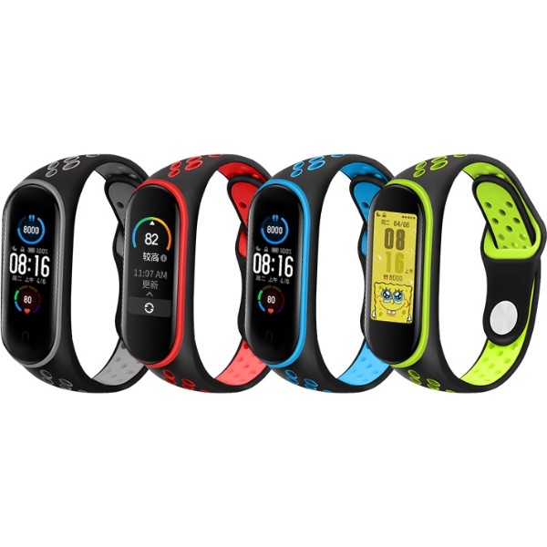 Фото - Ремешок для фитнес-браслета BeCover Nike Style for Xiaomi Mi Smart Band 5 комплект 4 шт. (705334)