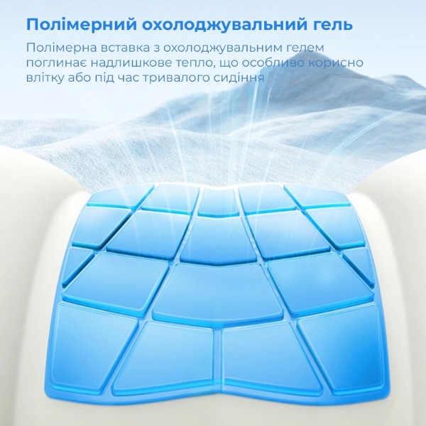 Фото - Автомобільна подушка на підголівник Baseus ComfortRide Series Car Cooling Headrest Cluster Black (C20036402111-00)