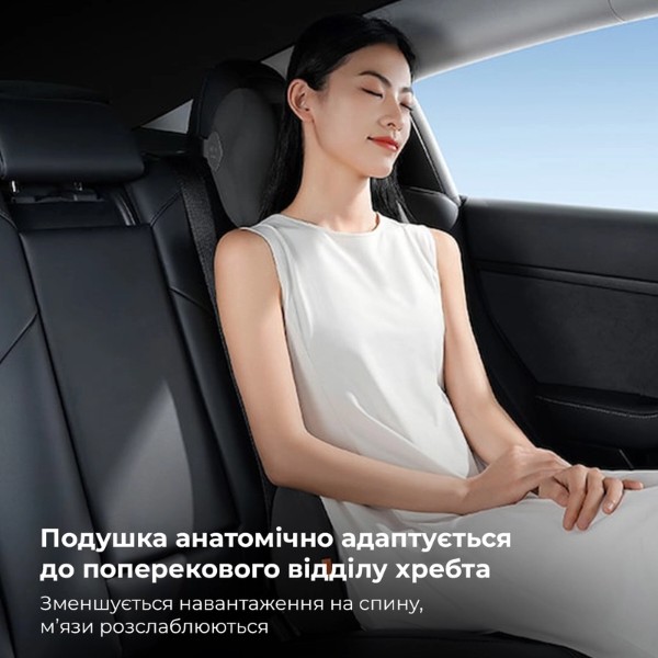 Фото - Автомобільна подушка на підголівник Baseus ComfortRide Series Car Cooling Headrest Cluster Black (C20036402111-00)