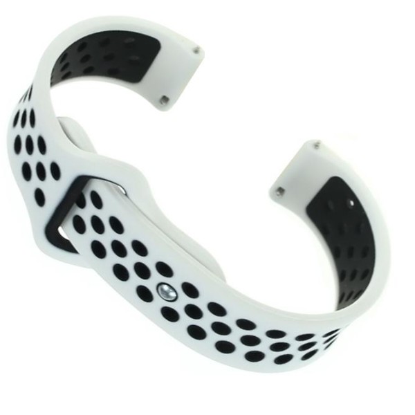 Фото - Ремінець для смарт-годинника BeCover Nike Style for Samsung Galaxy Watch/Active/Active 2/Watch 3/Gear S2 Classic/Gear Sport White-Black (705696)