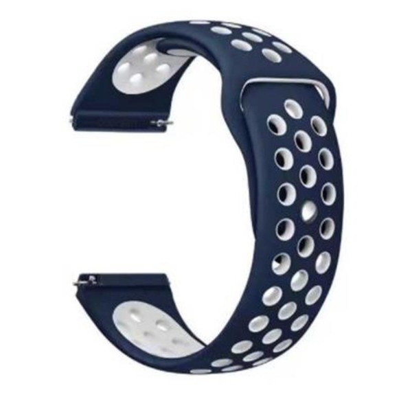 Фото - Ремінець для смарт-годинника BeCover Nike Style for Samsung Galaxy Watch/Active/Active 2/Watch 3/Gear S2 Classic/Gear Sport Blue-White (705698)