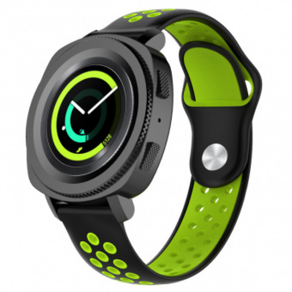 Фото - Ремінець для смарт-годинника BeCover Nike Style for Xiaomi Amazfit Bip/Bip Lite/Bip S Lite/GTR 42mm/GTS/TicWatch S2/TicWatch E Black-Yellow (705706)