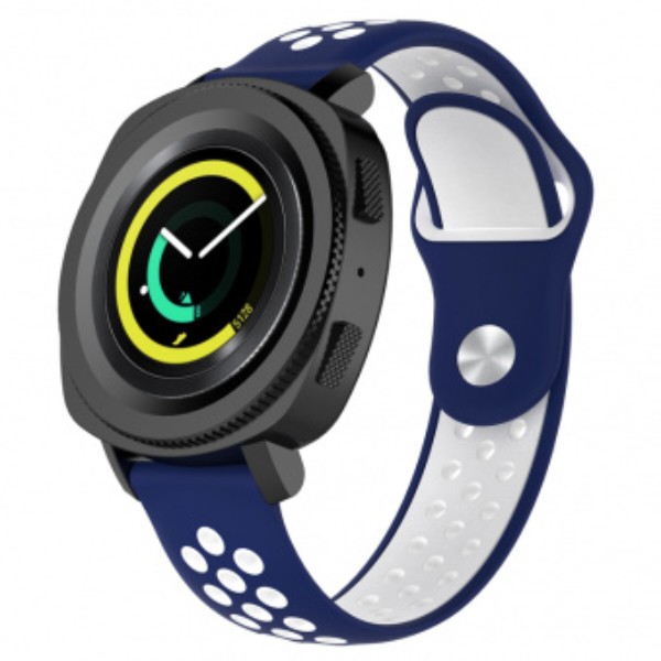 Фото - Ремінець для смарт-годинника BeCover Nike Style for Xiaomi Amazfit Bip/Bip Lite/Bip S Lite/GTR 42mm/GTS/TicWatch S2/TicWatch E Blue-White (705707)