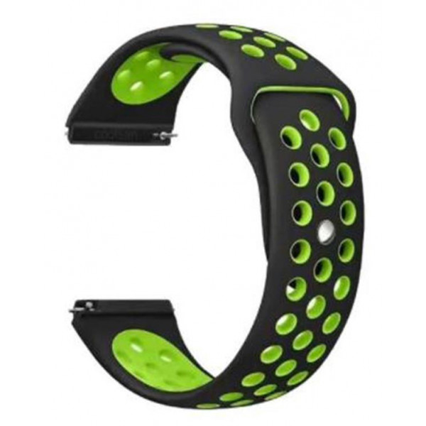 Фото - Ремінець для смарт-годинника BeCover Nike Style for Huawei Watch GT 2 42 mm Black-Green (705721)