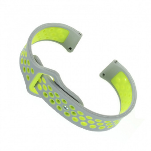 Фото - Ремінець для смарт-годинника BeCover Nike Style for Samsung Galaxy Watch 46mm/Watch 3 45mm/Gear S3 Classic/Gear S3 Frontier Grey-Green (705789)