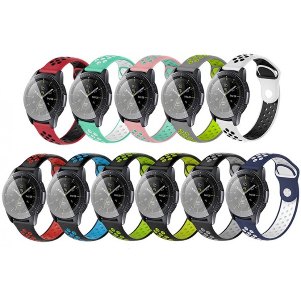Фото - Ремешок для смарт-часов BeCover Nike Style for Xiaomi iMi KW66/Mi Watch Color/Haylou LS01/LS02/Haylou Smart Watch Solar LS05 Black-Yellow (705805)