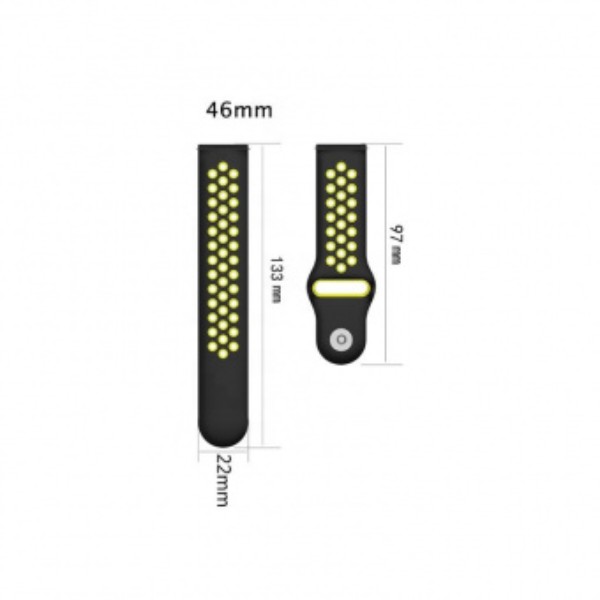 Фото - Ремінець для смарт-годинника BeCover Nike Style for Amazfit Stratos 1/2/2S/3/GTR 2/GTR 47mm/GTR Lite 47mm/Nexo/Pace Black-Green (705811)
