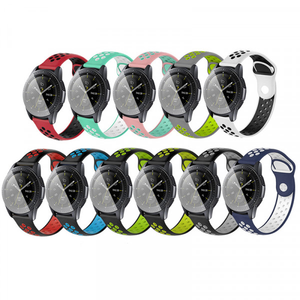 Фото - Ремінець для смарт-годинника BeCover Nike Style for Xiaomi Amazfit Bip/Bip Lite/Bip S Lite/GTR 42mm/GTS/TicWatch S2/TicWatch E Black-Grey (705702)