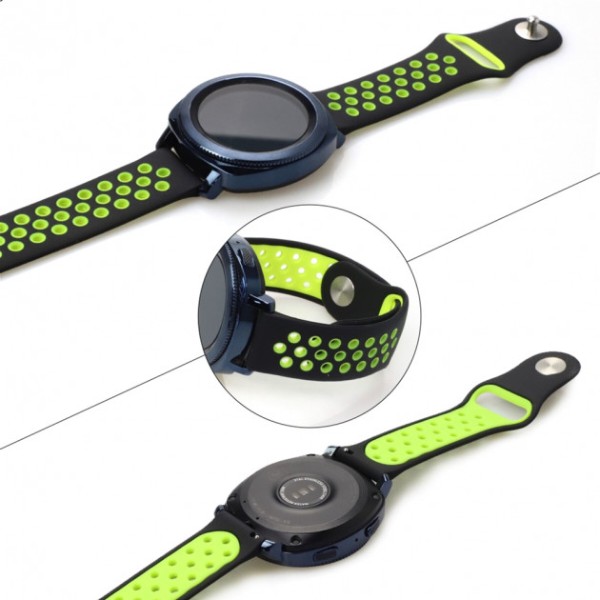 Фото - Ремешок для смарт-часов BeCover Nike Style for Xiaomi iMi KW66/Mi Watch Color/Haylou LS01/LS02/Haylou Smart Watch Solar LS05 Black-White (705804)