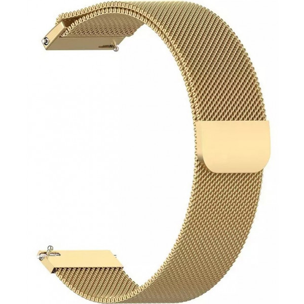 Фото - Ремінець для смарт-годинника BeCover Milanese Style for Xiaomi Amazfit Bip 20mm Lite/BipS Lite/Bip3/Bip3 Pro/GTR 42mm/GTS/TicWatch S2/TicWatch E/GTS 3/GTS 2 mini Gold (707682)