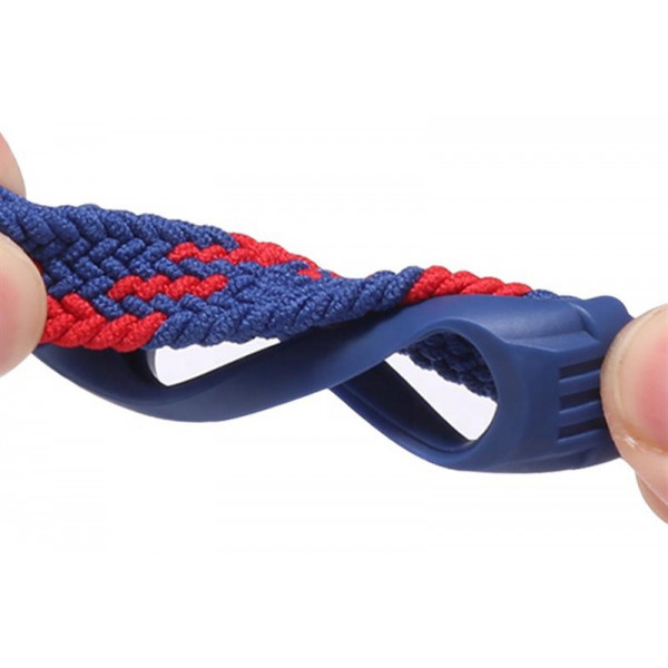 Фото - Ремінець для фітнес-браслету BeCover Elastic Nylon Style for Xiaomi Mi Smart Band 5/Mi Smart Band 6 Size M Red (706155)