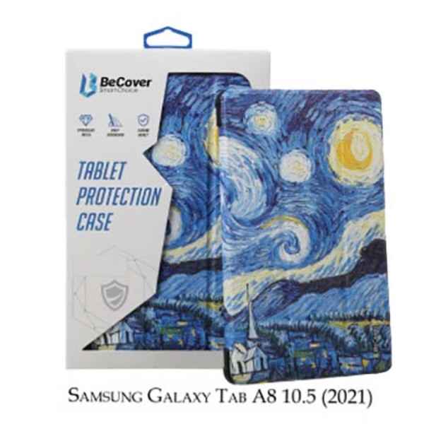 Фото - Чохол для планшета BeCover Smart for Samsung Galaxy Tab A8 SM-X200/SM-X205 Night (707275)