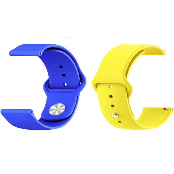 Фото - Ремінець для смарт-годинника BeCover набір Ukrainian Freedom for Honor MagicWatch 2 (22mm)/Huawei Watch 3 Pro Classic 46mm Yellow-Blue (707825)
