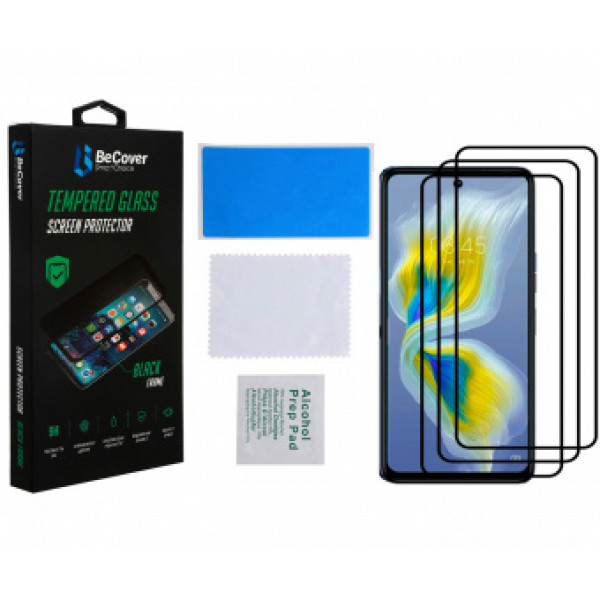 Фото - Захисне скло для смартфону BeCover for Tecno Camon 18 Premier Black (707327)
