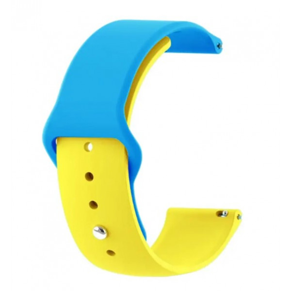 Фото - Ремінець для смарт-годинника BeCover набір Ukrainian Freedom for Honor MagicWatch 2 (22mm)/Huawei Watch 3 Pro Classic 46mm Yellow-Blue (707825)
