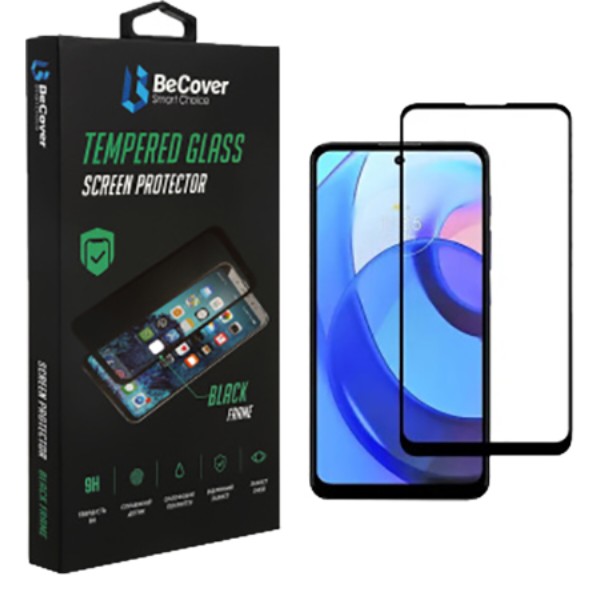 Фото - Защитное стекло для смартфона BeCover for Motorola Moto E30/E40 Black (708143)