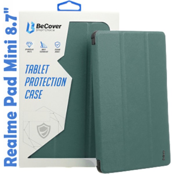 Фото - Чехол для планшета BeCover Smart for Realme Pad Mini 8.7 Dark Green (708259)