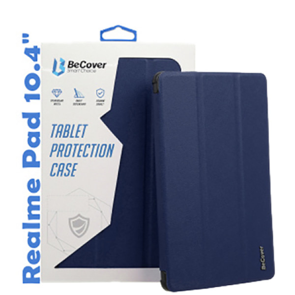 Фото - Чохол для планшета BeCover Smart for Realme Pad 10.4" Deep Blue (708265) Фото - Чохол для планшета BeCover Smart for Realme Pad 10.4" Deep Blue (708265)
