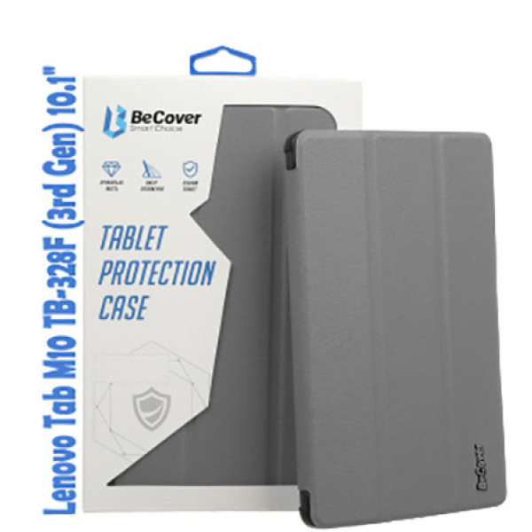 Фото - Чохол для планшета BeCover Smart for Lenovo Tab M10 TB-328F (3rd Gen) 10.1" Gray (708284)
