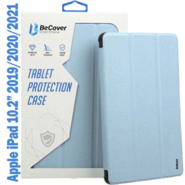 Фото - Чохол для планшету BeCover Tri Fold Soft TPU Silicone for Apple iPad 10.2 2019/2020/2021 Light Blue (708515)